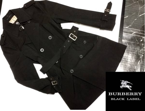 トレンチコート BLACK バーバリーブラックレーベル BURBERRY LABEL