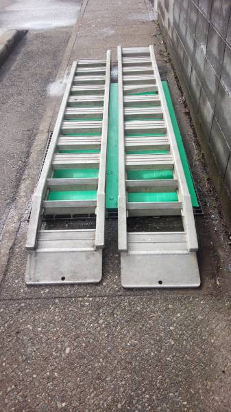 2本セット アルミブリッジ 300cm/3000mm 2.2t/組◆破損有/要整備