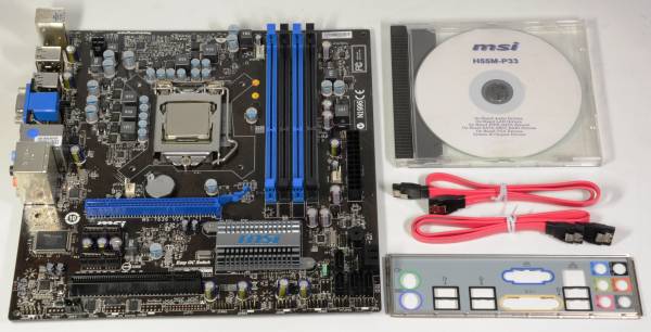 ★動作保証★マザー msi H55M-P33 Micro-ATX LGA1156 付属品付★