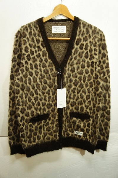 新品15AW WACKO MARIAワコマリア レオパード カーディガン茶110G