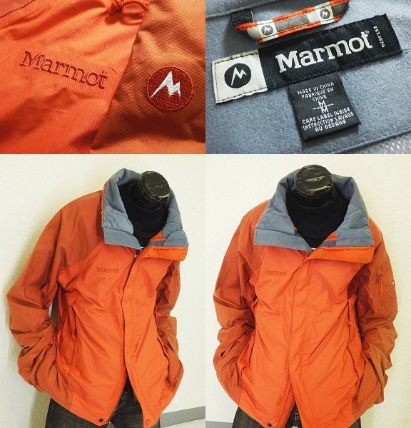 ☆防水!マーモットMarmotスノージャケットMオレンジ☆ 男性用
