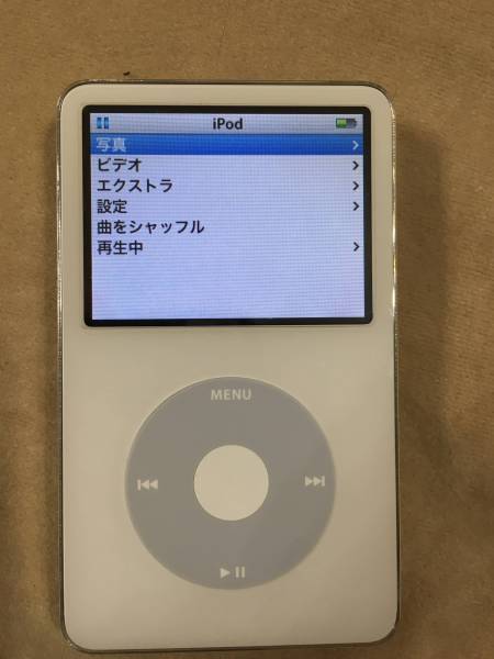 Apple iPod classic A1136 80GB 第5世代 中古 動作OK 白 A little help