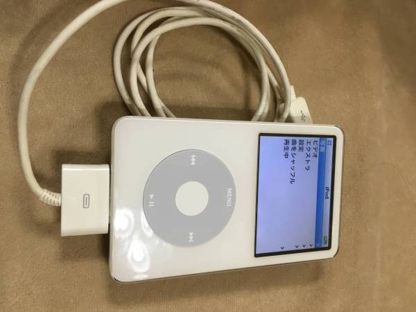 Apple iPod classic A1136 80GB 第5世代 中古 動作OK 白 A little help