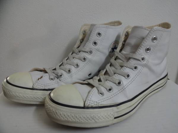 コンバース　オールスターハイ　レザー　27㎝　ユーズド品