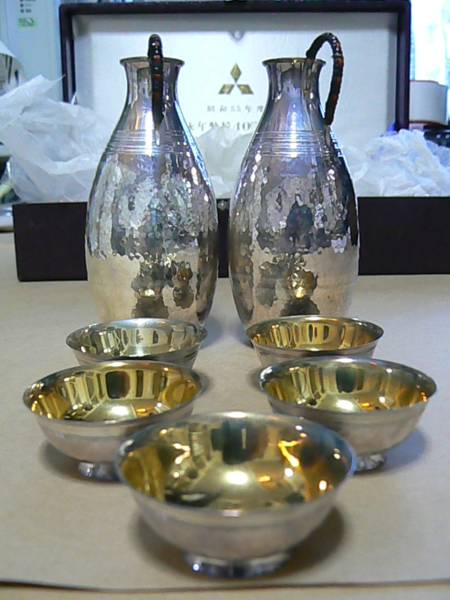 純銀製　徳利　おちょこ　未使用　美品