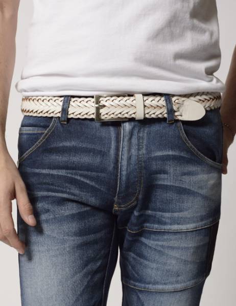 2015 S/S wjk (ダブルジェイケイ) mesh belt white size M
