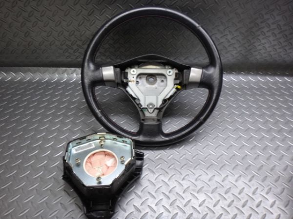 日産純正 S15 シルビア ステアリング ハンドル 赤ステッチ 即納 希少