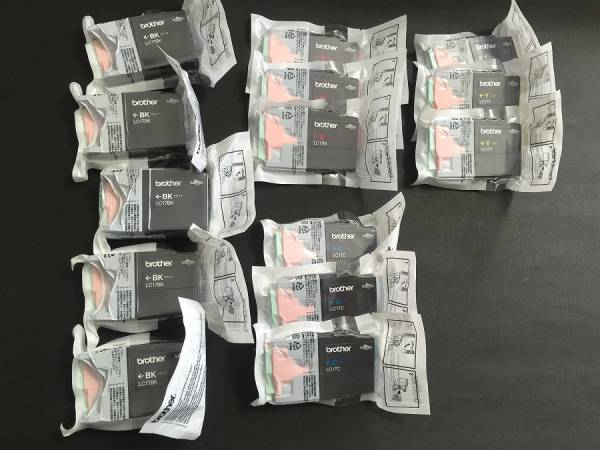 【在庫処分】ブラザー　Brother LC17BK/IC17C 4色 計14個