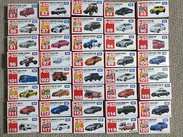 ★トミカ大処分価格★　現行トミカNO，81～NO120　４０台セット