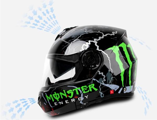 モンスターエナジー ダブルシールド ヘルメット L-XL