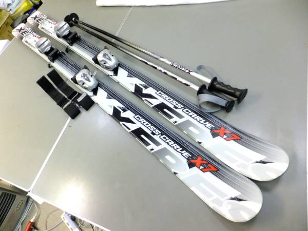 ★良品♪XERES CROSS CARVE X7 138cm/ビン SL45/ポール/ジュニア