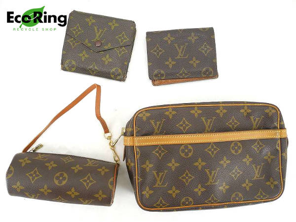 1円 難有品 ヴィトン ポーチ パスケース バッグ 等計4点 AD294