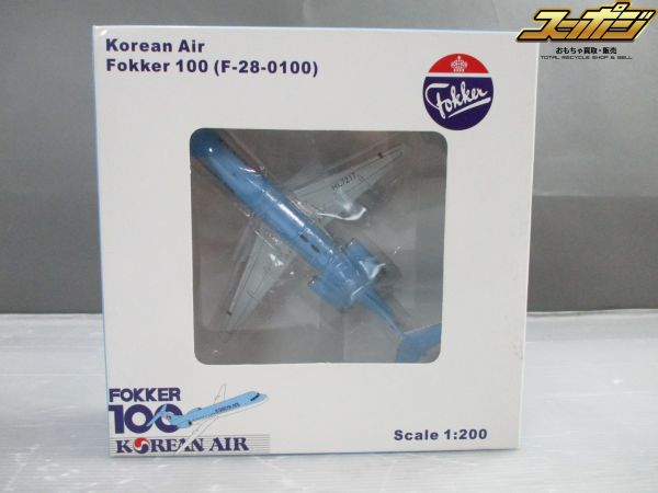 W927 1/200 JC Wing Korean Air Fokker 100 コリアン 大韓航空