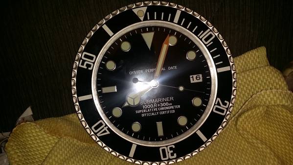 ロレックス サブマリーナ 壁掛け時計 – dealer display スタイル ROLEX