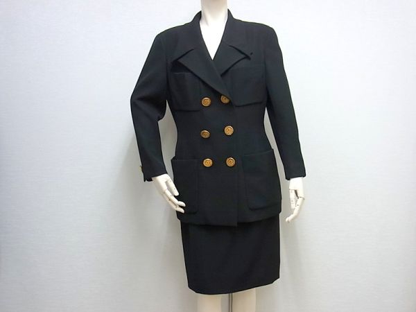美品シャネル♪ヴィンテージスーツ40スカートセットアップ8612e