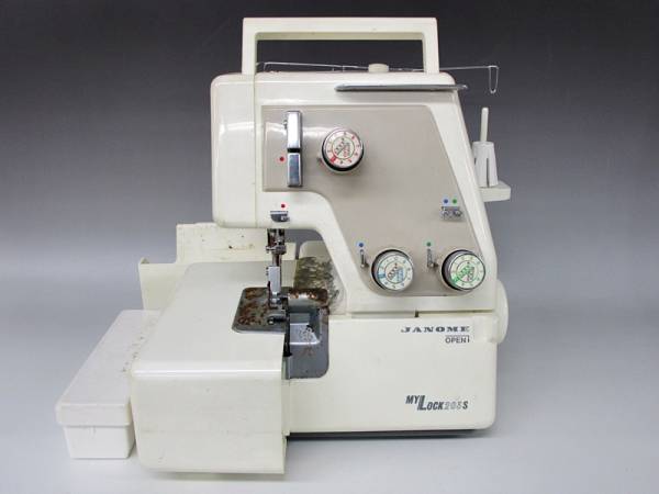 通電 ☆582 JANOME ジャノメ ミシン 784型 マイロック203S 通電確認
