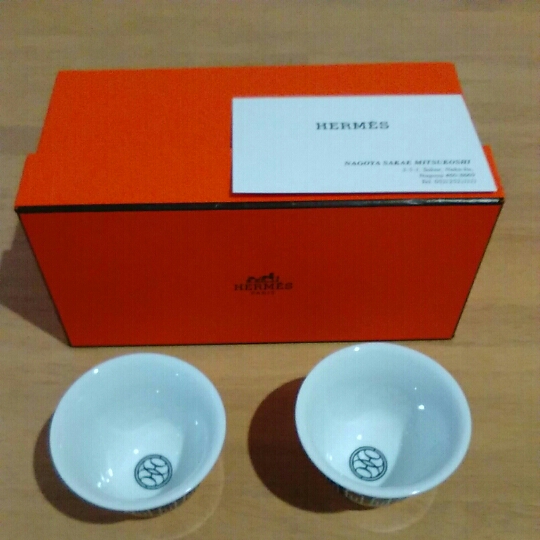 新品 約70%off エルメスのお猪口 hermes グラス コップ おちょこ