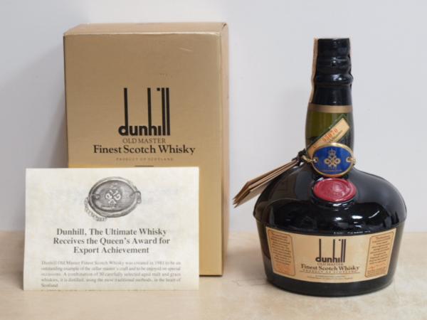 ☆~未開栓　dunhill　ダンヒル　オールドマスター　ファイネスト　750ml　箱・タグ付き~☆ オールドマスター ダンヒル dunhill 未開栓☆AY35086 箱付 43%