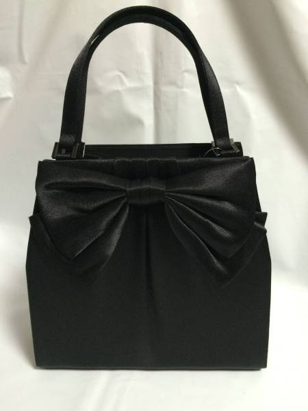 ◆展示品 東京イギン ブラック フォーマル バッグ リボン 鞄