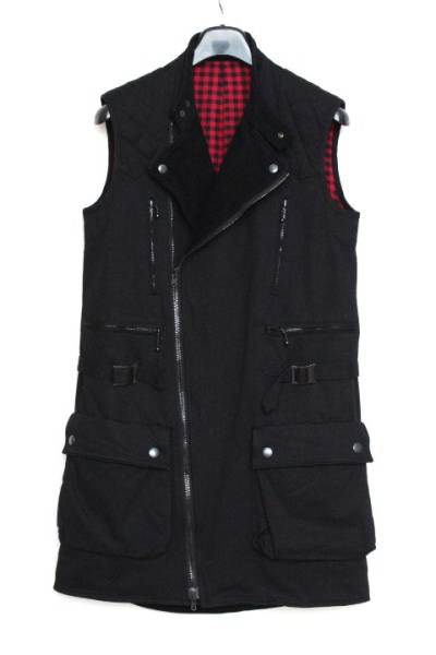 ナンバーナイン ロング ノースリーブ ライダースジャケット 2