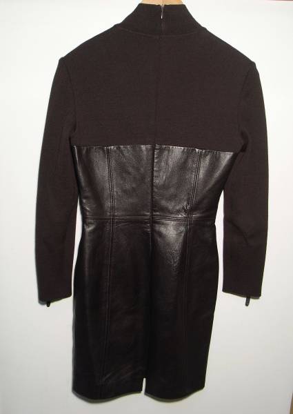 ブルネロクチネリ 新品 レザー×ウール 上質ワンピース 【公式通販】