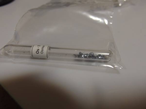 Yahoo!オークション 金属オスミウム Os 3N (純度99.9％） 約1g 元素