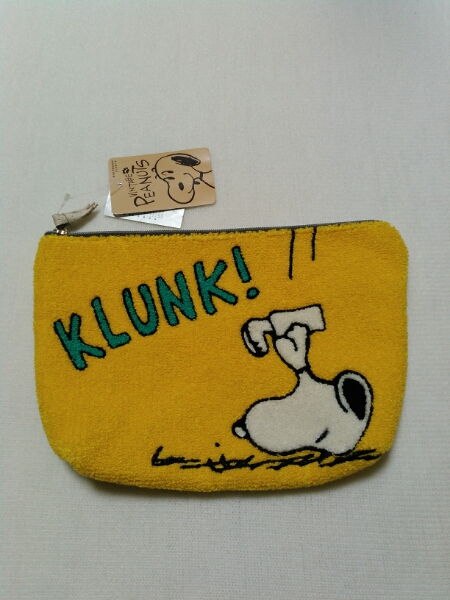 ★新品★USJ 限定★スヌーピー★サガラ刺繍★ビッグポーチ♪