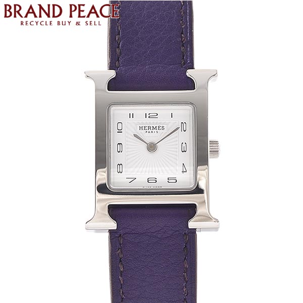 エルメス Hウォッチ レディース 白文字盤 アイリス