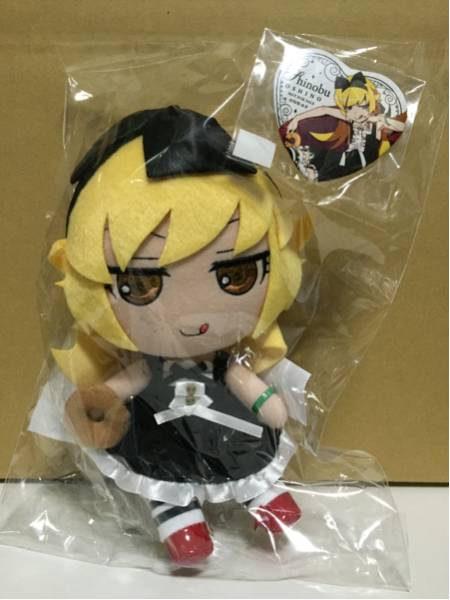 【レア】Gift ぬいぐるみ特典　ハート缶バッジ　忍野忍 GIFT 忍野忍 ぬいぐるみ ゴシックVer. 限定缶バッジ付き レアGift