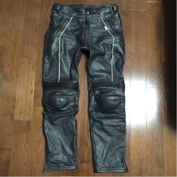 米国製Schott ライダース革パンツ 34インチ 黒 レザーパンツ 黒 米国製Schott ライダース革パンツ 34インチ 黒 レザーパンツ 黒