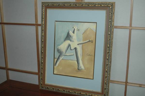 作者不明　　綺麗な　抽象画油彩画作品　です　　Ｂ５９６