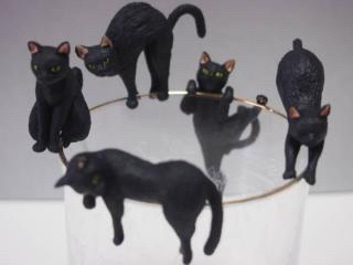 【新品未開封】♪シャノアール50周年 黒猫★ ふちねこ ★全5種類