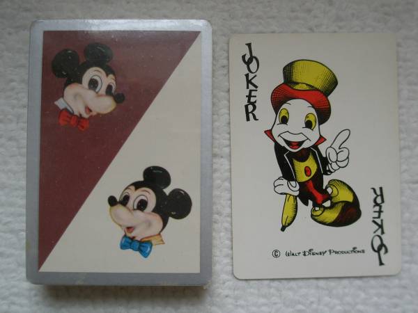 昭和レトロ!1960年代『ミッキーマウス』トランプ デッドストック