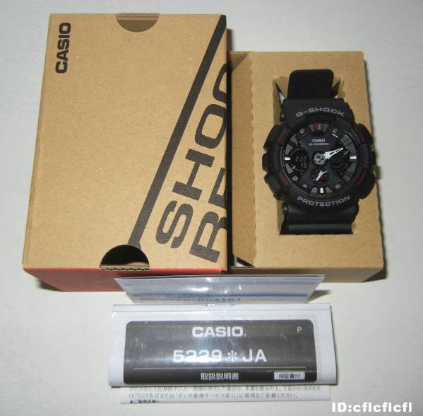 ●新品 CASIO G-SHOCK GA-120-1AJF ブラック アナデジ 即決 特価