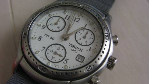 TISSOT ティソ　クロノグラフ　PR50　サファイアガラス　USED