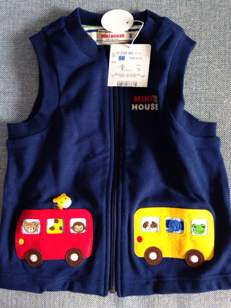 【新品】ミキハウス ベスト90