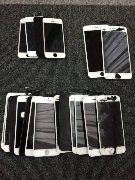 ◇◆iphoneフロントパネル5s/6/6plusセット◇◆　【ジャンク】