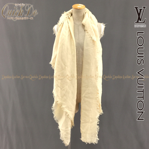 ルイヴィトン モノグラム シルク 大判ストール レディース