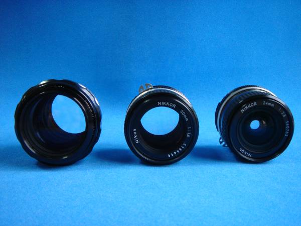 ニコンレンズ3本 NIKKOR-H85／1.8　50／1.4　24／2.8