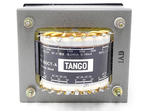 タンゴ　管球用電源トランス MS-200CT-A 中古品 TANGO タンゴ MS-200CT-A 電源トランス Yahoo!オークション - MS 元箱