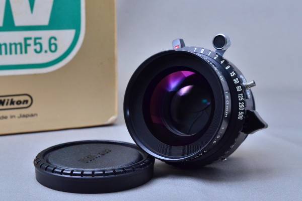 貴重☆新品級☆ニコン Nikon NIKKOR-W 150mm F5.6 元箱付 MBW03]NIKKOR