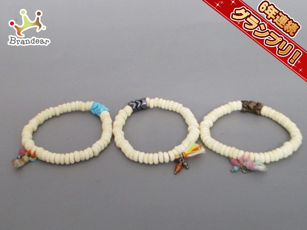 チャンルー ブレスレット プラスチック×天然石 3点セット