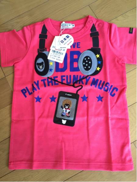 新品 ミキハウス ダブルB スマホTシャツ 90