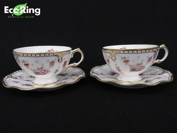 ●1円 美品 ロイヤルクラウンダービー C＆S 計2客セット HE793