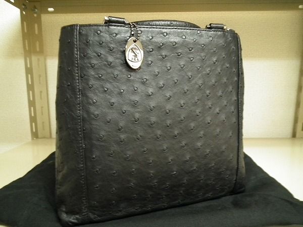 ハンドバッグ ブラック オーストリッチ - 公式通販 本革 ?美品?定価 