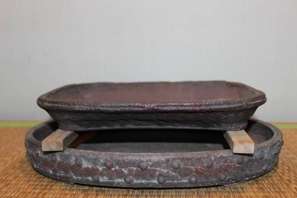 和鉢　十王堂松泉　長方・楕円二枚セット