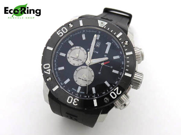 1円ジャンク品 エドックス クロノオフショア1 メンズ腕時計HS101