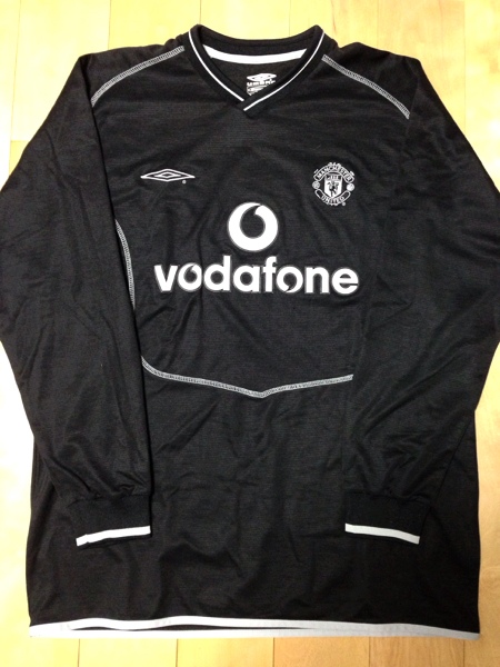 レア！01-02AWAY UMBRO製マンチェスターユナイテッド長袖ユニ L