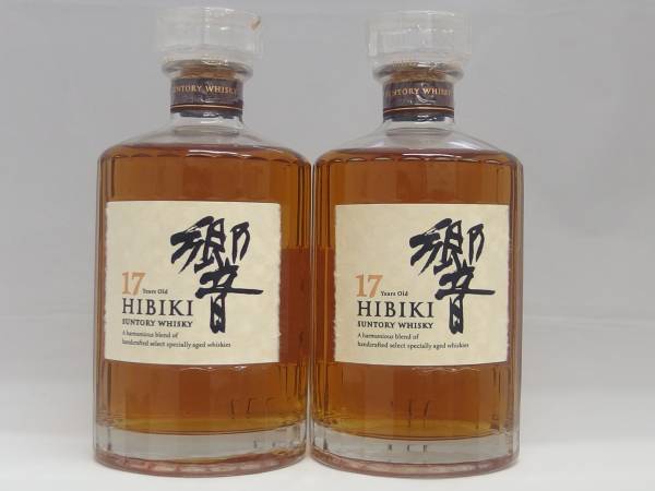 サントリー ウイスキー 響17年 2本セット 箱なし 未開栓 No.1257