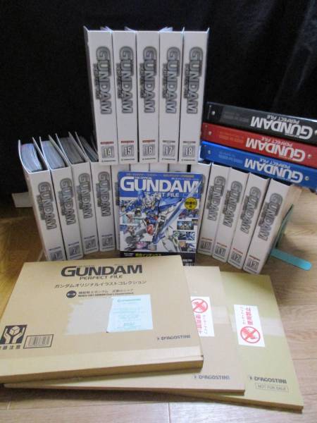 週刊 ガンダム パーフェクトファイル 1-181巻総索引号セット（完品） 週刊ガンダムパーフェクトファイル☆全181号+特典イラスト3点付 アート